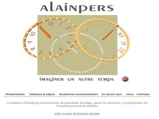 AlainPers : imaginer un autre temps - créateur d'horloge - Alainpers.com