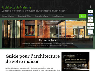 Aperçu visuel du site http://www.architecte-maisons.fr