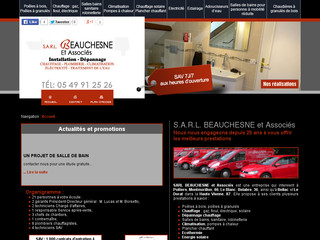 Aperçu visuel du site http://www.chauffage-beauchesne-86.com/