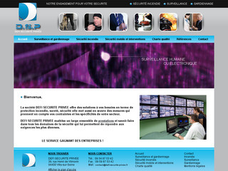 Aperçu visuel du site http://www.defi-securite-privee.fr/