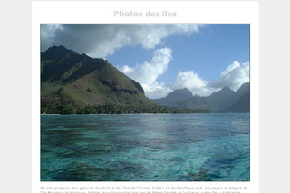 Aperçu visuel du site http://photos-des-iles.net