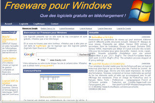 Aperçu visuel du site http://www.freeware-windows.fr/