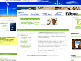 Energie-renouvelable.tv : la chaîne d'information sur les énergies renouvelables