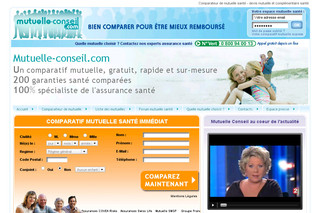 Aperçu visuel du site http://www.mutuelle-conseil.com