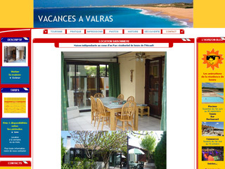Aperçu visuel du site http://www.valrasvacances.com