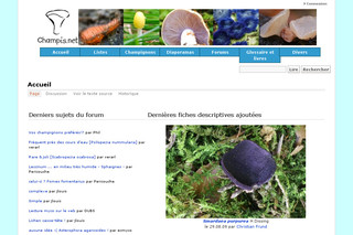 Aperçu visuel du site http://www.champis.net