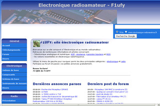 Aperçu visuel du site http://www.electronique-radioamateur.fr