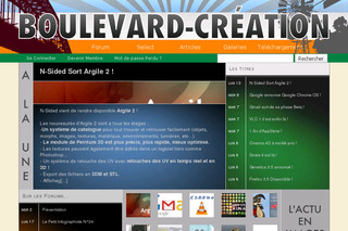 Bienvenue chez Boulevard Creation : 3D, 2D, Musique et Informatique !