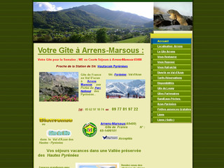 Aperçu visuel du site http://www.giteduhoo.fr