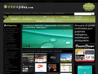 Creafiles.com - Annuaire pour webmaster, webdesigner, graphiste