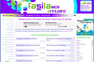 Fasilannuaire.fr : annuaire des sites Internet de Voiron, du Voironnais et de l'Isère