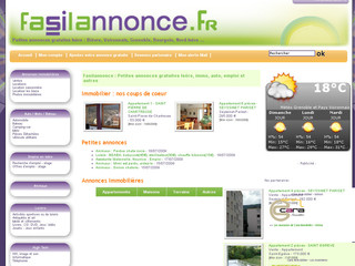Aperçu visuel du site http://www.fasilannonce.fr