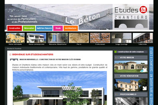 Aperçu visuel du site http://www.etudesetchantiers.fr