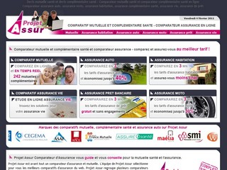 Comparatif assurance et mutuelle Projet Assur - Projetassur.com