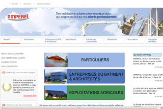 Aperçu visuel du site http://www.amperel.fr
