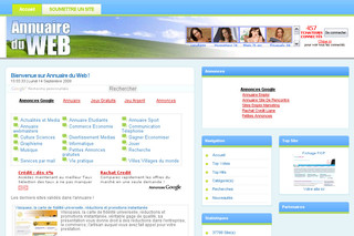 Aperçu visuel du site http://www.annuaire-du-web.net