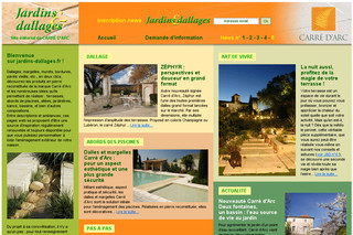 Aperçu visuel du site http://www.jardins-dallages.fr