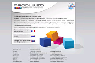 Produweb.be - Web design et création de site Internet