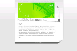 Aperçu visuel du site http://www.yank.fr