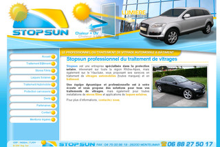 Aperçu visuel du site http://www.stopsun.fr/