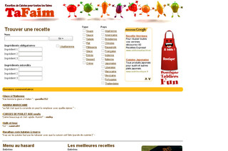 Aperçu visuel du site http://www.tafaim.com