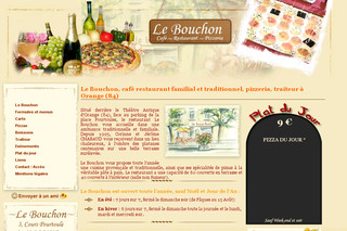 Aperçu visuel du site http://www.lebouchon-orange.com