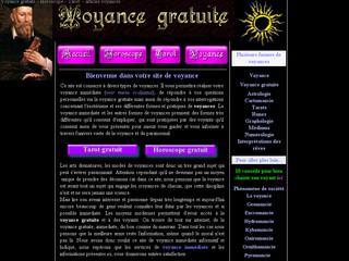 Aperçu visuel du site http://voyancesgratuite.com/