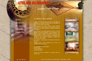 Aperçu visuel du site http://www.atelier-marbre.fr