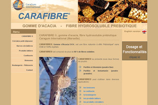 Carafibre.com - Fibre alimentaire diététique, Gomme arabique d'acacia