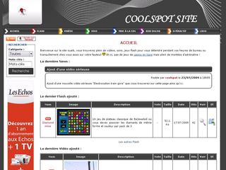Coolspot.fr - Vidéos délires, Jeux en Flash, Sons délirants du Site Ouaib de Coolspot