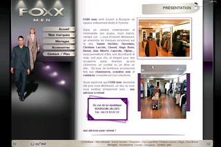 Aperçu visuel du site http://www.foxx-men.com/
