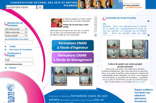 Aperçu visuel du site http://www.formationcnampicardie.com