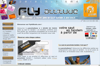 Aperçu visuel du site http://www.flyattitude.com