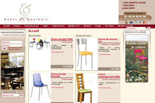 Aperçu visuel du site http://www.tables-et-chaises.fr