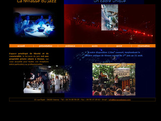 Aperçu visuel du site http://www.laterrassedujazz.fr