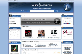 Quickpartitions.com - Partitions de musique digitales françaises