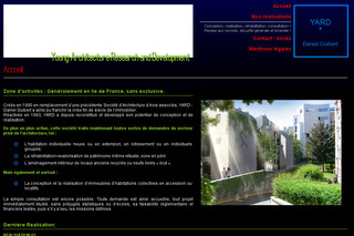 Aperçu visuel du site http://www.yard-danielguibert.com/
