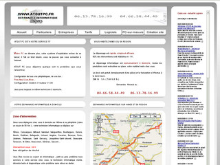 Aperçu visuel du site http://www.atoutpc.fr