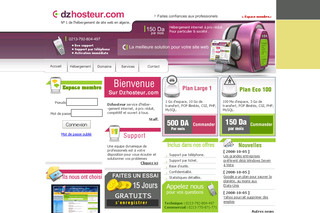 Dzhosteur.com - Hébergement web en Algérien - Nom de domaine Algerie