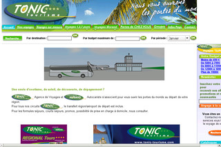 Aperçu visuel du site http://www.tonic-tourisme.com