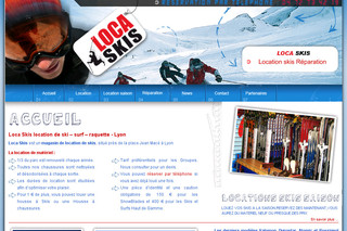 Aperçu visuel du site http://www.loca-skis.com