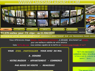 Aperçu visuel du site http://dappartapart.com