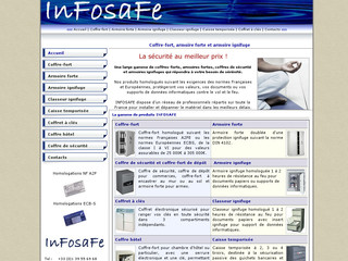 Aperçu visuel du site http://www.infosafe.fr/