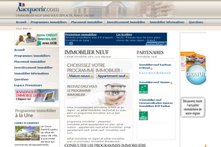 Aperçu visuel du site http://www.aacquerir.com/