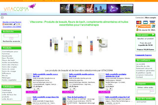 Aperçu visuel du site http://www.vitacosma.com