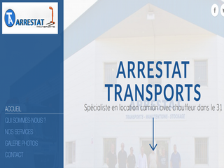 Aperçu visuel du site http://www.transports-arrestat.fr