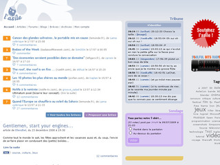 Aperçu visuel du site http://www.lasile.fr