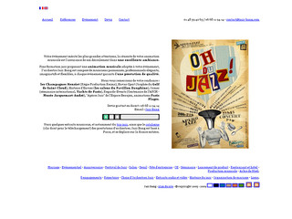 Aperçu visuel du site http://www.jazz-bang.com