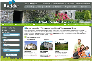Aperçu visuel du site http://www.barbier-immobilier.com