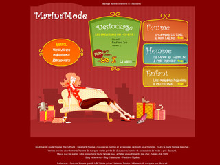 Aperçu visuel du site http://www.marinamode.fr